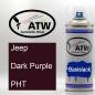 Preview: Jeep, Dark Purple, PHT: 400ml Sprühdose, von ATW Autoteile West.